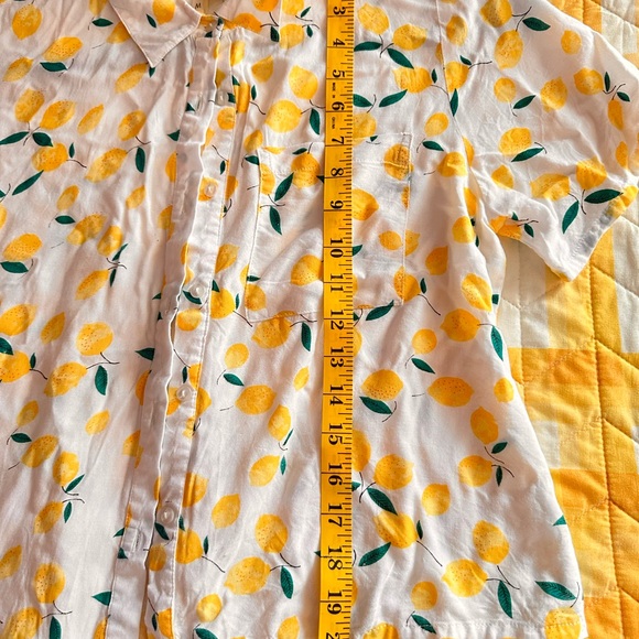 Japna Yellow and Green Button Down Shirt with Playful Design - Picture 2 of 4